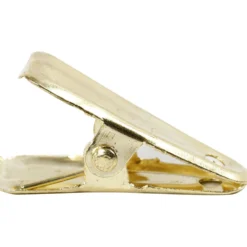 Dekorationsklämma, L: 27 mm, B: 14 mm, guld, 10 st./ 1 förp.