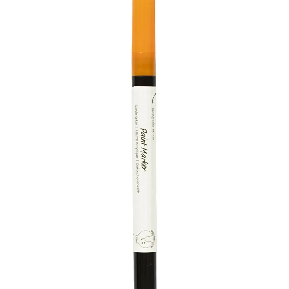 Dekorativ tuschpenna, spets 0,7 mm, extra fine, orange, 1 st.