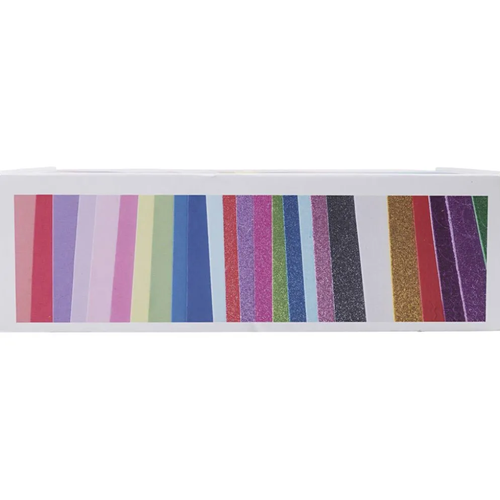 Dekorgummi, A4, ark 210x297 cm, mixade färger, 40 ark/ 1 förp.