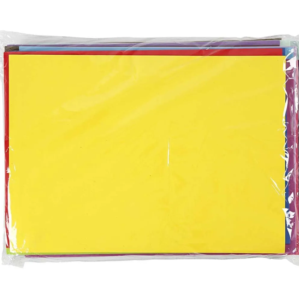 Dekorgummi, A3, ark 297x420 mm, ca. 2 mm, 20 mix. ark/ 1 förp.