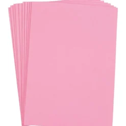 Dekorgummi, A4, ark 210x297 mm, tjocklek 2 mm, rosa, 10 ark/ 1 förp.