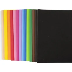 Dekorgummi, självhäftande, A4, ark 210x297 mm, tjocklek 2 mm, 30 mix. ark/ 1 förp.