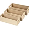 Depotlåda, H: 6,5-7,5 cm, L: 22+23,5+25 cm, B: 6,5+7,5+8,5 cm, 3 st./ 1 set