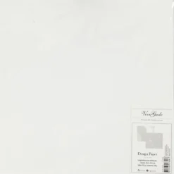 Designpapper, ark 30,5x30,5 cm, 120+128 g, vit, 2 ark/ 1 förp.