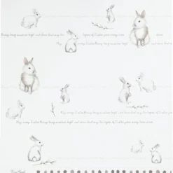 Designpapper, kaniner, ark 30,5x30,5 cm, 180 g, 5 ark/ 1 förp.