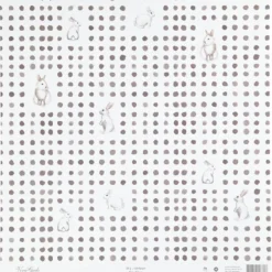 Designpapper, kaniner, ark 30,5x30,5 cm, 180 g, 5 ark/ 1 förp.