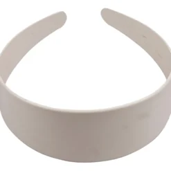 Diadem, B: 40 mm, vit, 1 st.