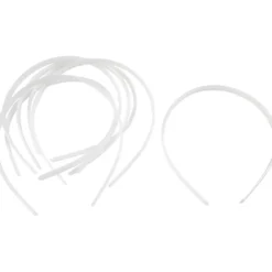 Diadem, B: 8 mm, vit, 20 st./ 1 förp.