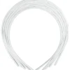 Diadem, B: 8 mm, vit, 5 st./ 1 förp.