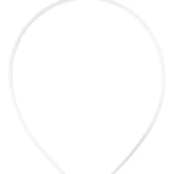 Diadem, B: 8 mm, vit, 5 st./ 1 förp.