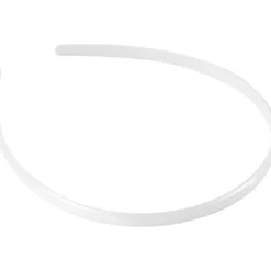 Diadem, B: 8 mm, vit, 5 st./ 1 förp.