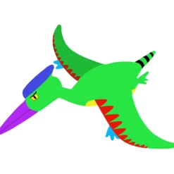 Dinosaurier, H: 15-22 cm, B: 24-25 cm, 230 g, vit, 16 st./ 1 förp.
