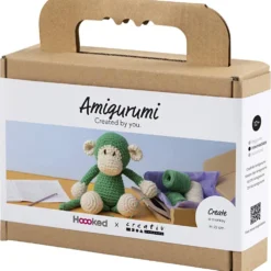 DIY Kit Amigurumi , Apa, grön, off white, 1 förp.