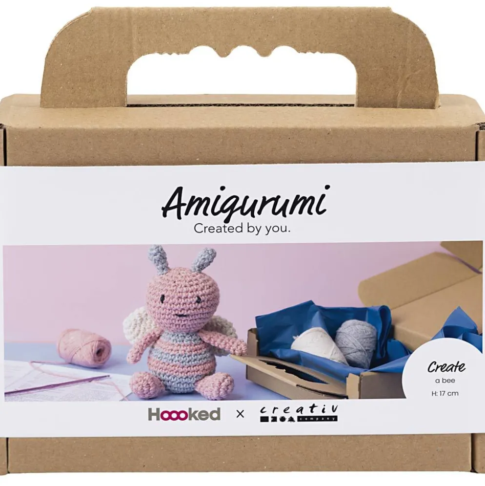DIY Kit Amigurumi , Honeybee, pastellfärger, 1 förp.