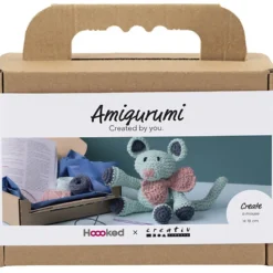 DIY Kit Amigurumi , Mus, mint, 1 förp.