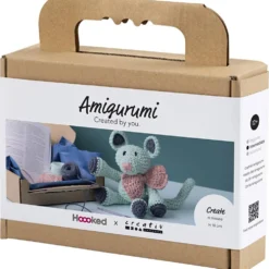 DIY Kit Amigurumi , Mus, mint, 1 förp.