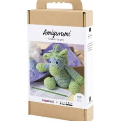 DIY Kit Amigurumi , Zebra , ljusblå, ljusgrön, 1 förp.