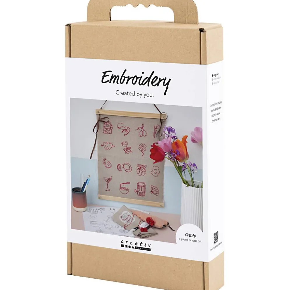 DIY Kit Broderi, hängdekoration, lin, 1 förp.