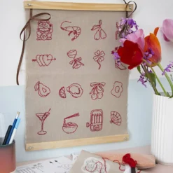 DIY Kit Broderi, hängdekoration, lin, 1 förp.