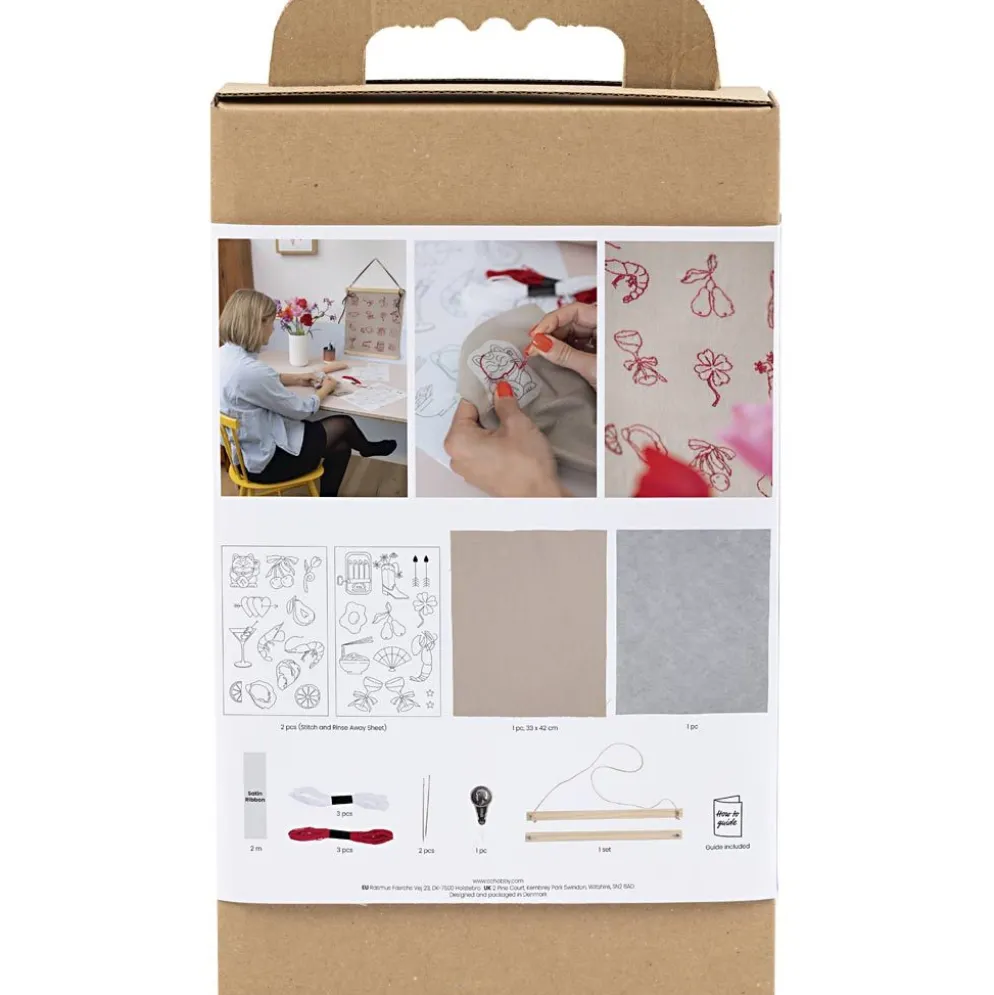 DIY Kit Broderi, hängdekoration, lin, 1 förp.