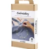 DIY Kit Broderi, Textilkasse, duvblå, 1 förp.