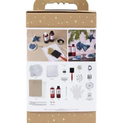 DIY Kit Cyanotypi, Julpynt, blå, silver, 1 förp.