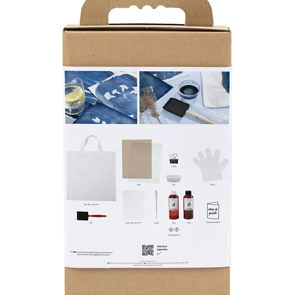 DIY Kit Cyanotypi, Textil, blå, 1 förp.