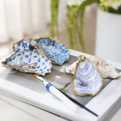 DIY Kit Decoupage, Ostronskal, blå, 1 förp.