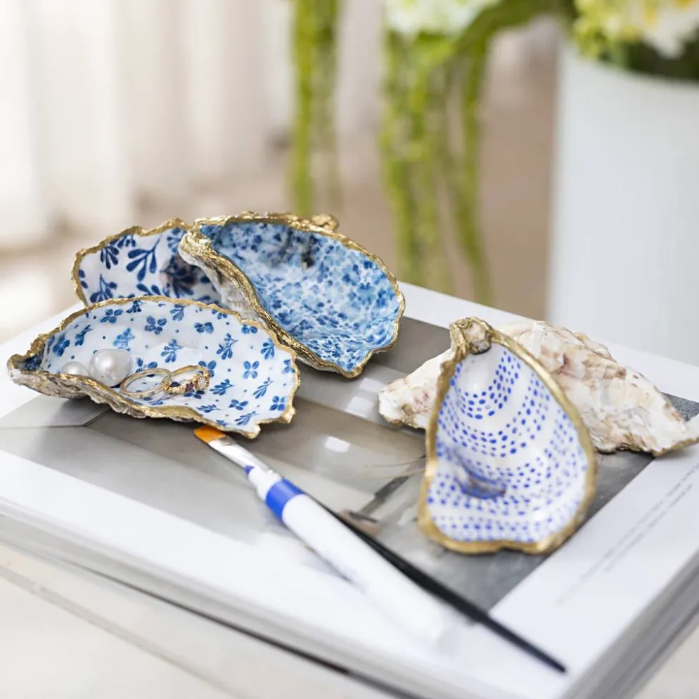 DIY Kit Decoupage, Ostronskal, blå, 1 förp.
