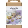 DIY Kit Dekoration, Lådor, skal, nyckelringar, pastellfärger, 1 förp.
