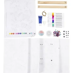 DIY Kit Färgläggning, Fjäril och robot, glada färger, 1 förp.