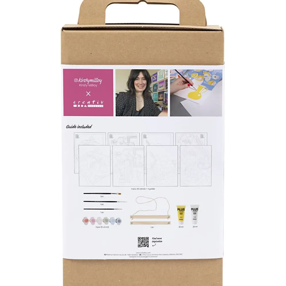 DIY Kit Färgläggning, Måla efter siffror, akrylfärg, 1 förp.