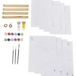 DIY Kit Färgläggning, Måla efter siffror, akrylfärg, 1 förp.