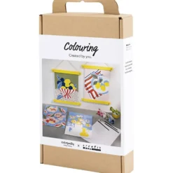 DIY Kit Färgläggning, Måla efter siffror, akrylfärg, 1 förp.