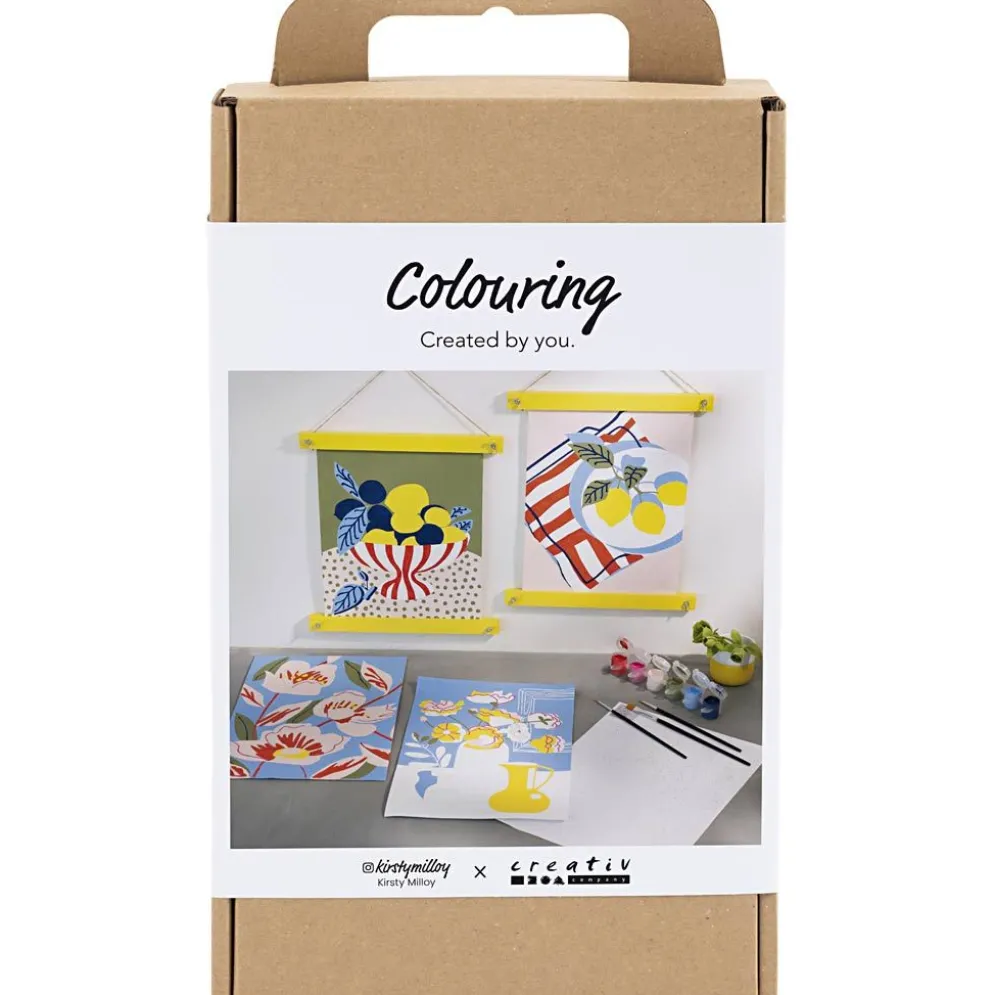 DIY Kit Färgläggning, Måla efter siffror, akrylfärg, 1 förp.