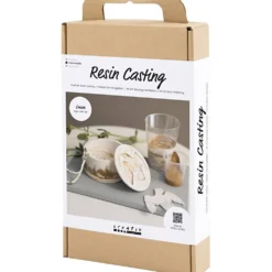 DIY Kit Gjutharts, Burk med lock, beige, off white, 1 förp.