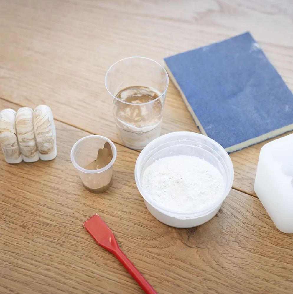 DIY Kit Gjutharts, Skulptering, beige, off white, 1 förp.