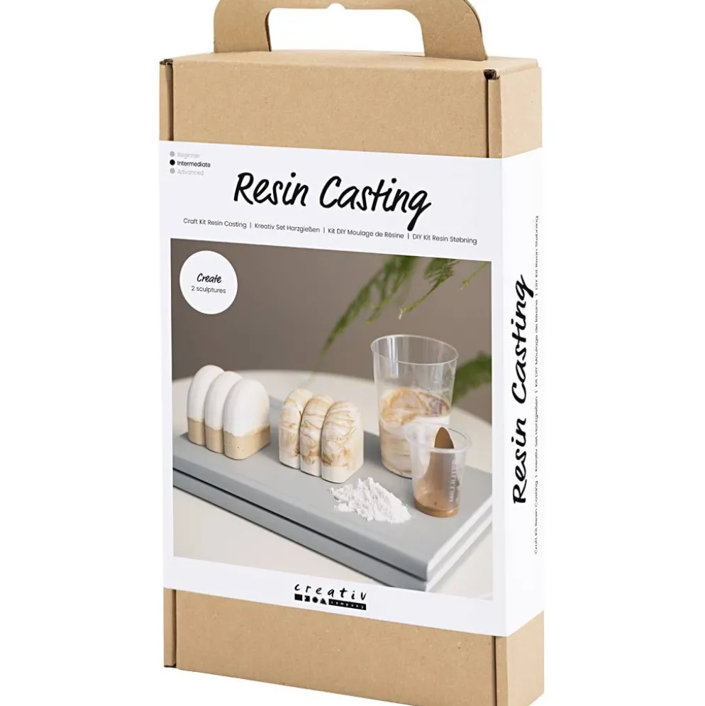 DIY Kit Gjutharts, Skulptering, beige, off white, 1 förp.