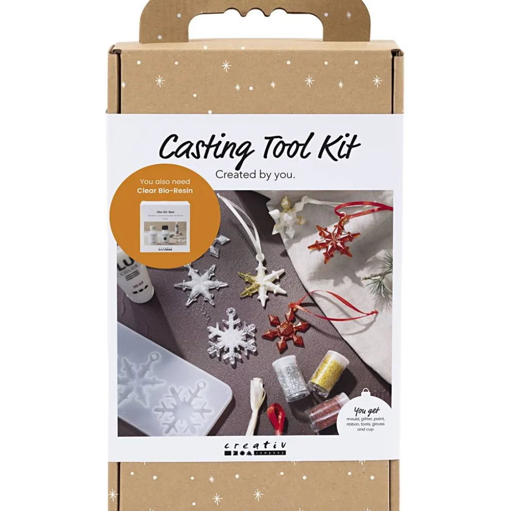 DIY Kit gjutning, Snöflinga, 1 förp.