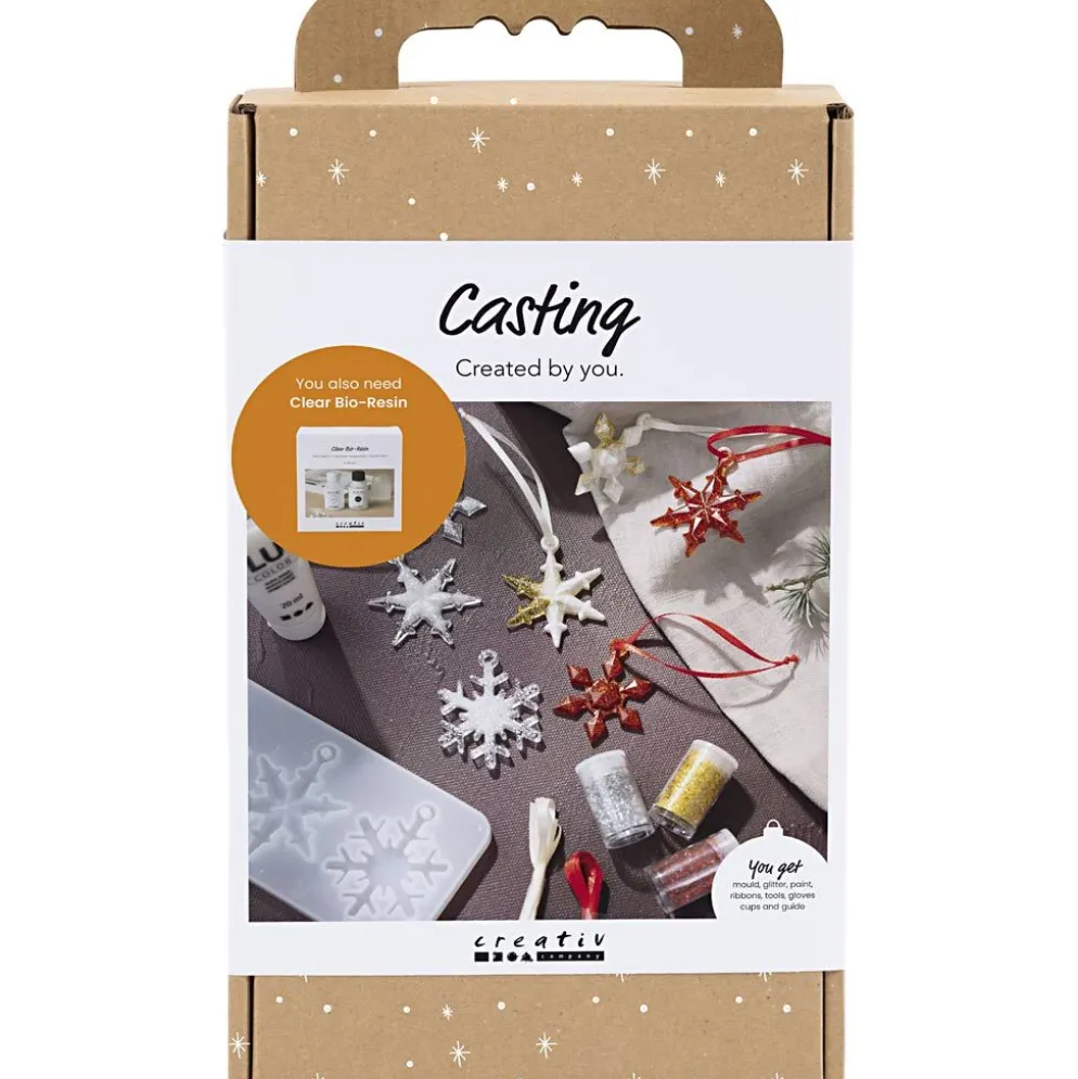 DIY Kit gjutning, Snöflinga, 1 förp.
