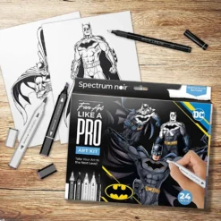 DIY Kit Illustration, Batman: Hjältar och skurkar , mixade färger, 1 förp.