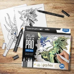 DIY Kit Illustration, Harry Potter: Magiska varelser , mixade färger, 1 förp.