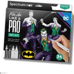 DIY Kit Illustration, Hjältar och skurkar: Joker, mixade färger, 1 förp.