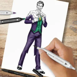 DIY Kit Illustration, Hjältar och skurkar: Joker, mixade färger, 1 förp.