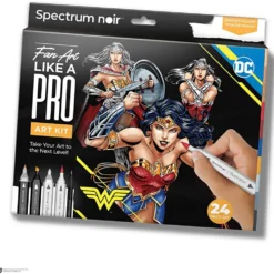 DIY Kit Illustration, Wonder Woman, mixade färger, 1 förp.