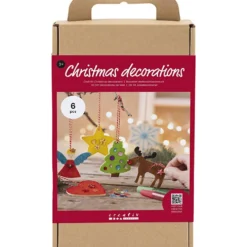 DIY Kit Juldekorationer, Färgläggning, 1 förp.