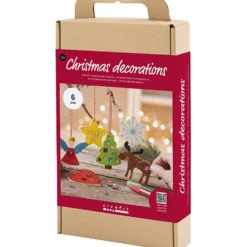 DIY Kit Juldekorationer, Färgläggning, 1 förp.