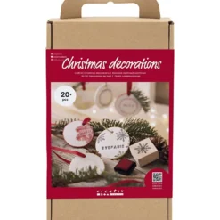 DIY Kit Juldekorationer, Självhärdande lera, 1 förp.