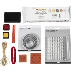 DIY Kit Juldekorationer, Självhärdande lera, 1 förp.