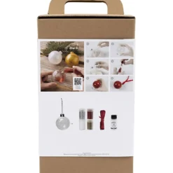 DIY Kit Julgranskulor, Glitter, 1 förp.